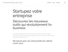 Tablet Screenshot of entreprendreenligne.com